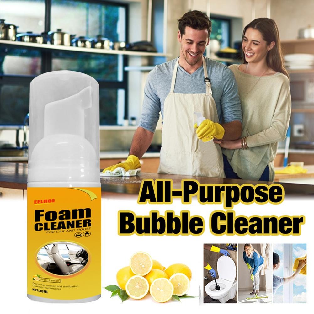 Multi-functional Car Foam Cleaner Cleaning Spray Powerful Stain Removal Kit  30ML